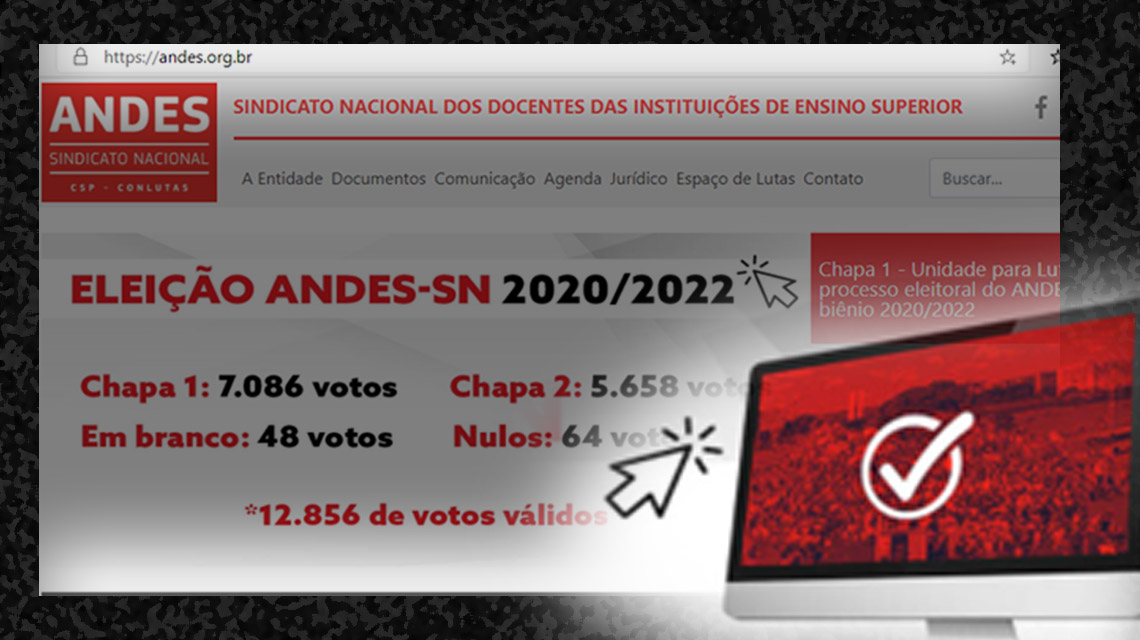 Chapa 1 vence eleições no Andes- Sindicato Nacional. Confira os resultados