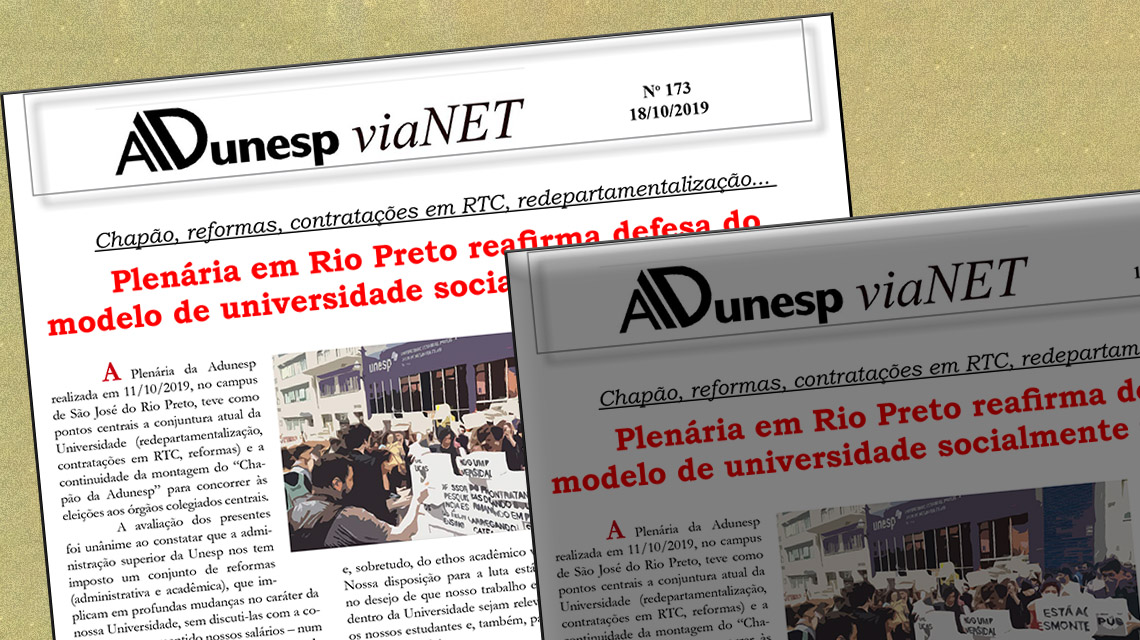 Chapão, reformas, contratações em RTC, redepartamentalização: Plenária em Rio Preto reafirma modelo de universidade socialmente referenciada